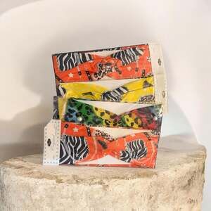 Lot of 4 Crystal Collection Boho Zebra and Leopard Print Knotted Headbands